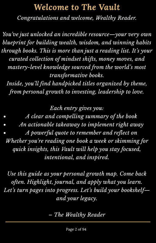 Ultimate Book Vault